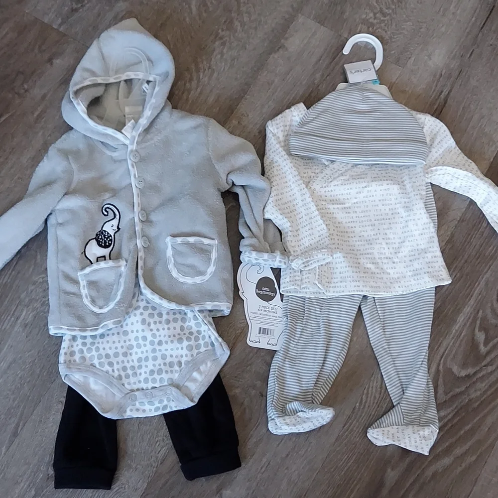 ๐ 2/$25 NWT gender neutral 6 month outifits - Picture 1 of 5